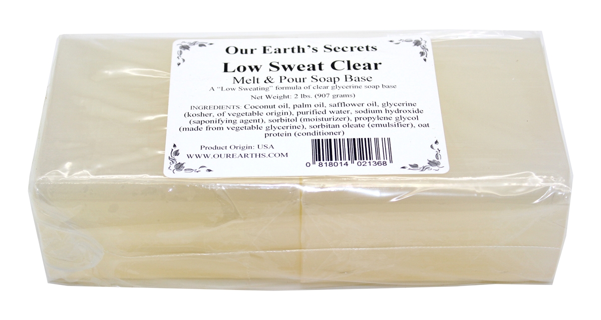 Low Sweat White Soap Base â€” 1 lb Wrapped Bar